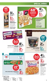 Pizza en promo dans le catalogue U Express à la page 9