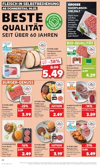 Rindfleisch im Kaufland Prospekt "Aktuelle Angebote" mit 56 Seiten (Potsdam)