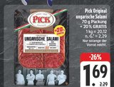 Original ungarische Salami im Angebot bei E center in Jena Original ungarische Salami Angebote von Pick bei E center Jena für 1,69 €
