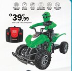 Quad avec pilote rc 1/18ème | 6 ans en promo chez JouéClub Montpellier à 39,99 €