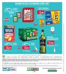 Catalogue Supermarchés Match, 28/07/2026 - 09/08/2026, LES BONS PLANS de l'été, 24 pages Prospectus Supermarchés Match en cours, "LES BONS PLANS de l'été", 24 pages
