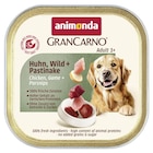 Animonda Dog GranCarno Country Adult Huhn, Wild + Pastinake 150 g Angebote von Animonda bei Zookauf Hagen für 0,99 €