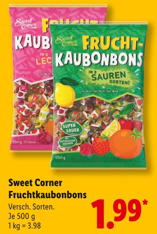 Fruchtkaubonbons