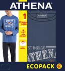 Pyjama long imprimé homme - ATHENA en promo chez Carrefour Béziers à 14,99 €