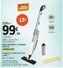 Balai vapeur SC 2 Upright EasyFix - Kärcher dans le catalogue E.Leclerc