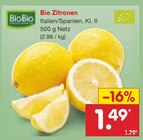 Bio Zitronen im Angebot bei Netto Marken-Discount in Ingolstadt Bio Zitronen Angebote von BioBio bei Netto Marken-Discount Ingolstadt für 1,49 €