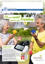 Aktueller Orthopädie-Technik H.+L. Hußmann GmbH Prospekt mit Blutdruckmessgerät, "Fit und mobil durch den Frühling", Seite 1