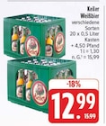 E center Würzburg - Weißbier Angebot im Prospekt Weißbier bei E center im Würzburg Prospekt für 12,99 €