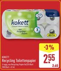 Recycling Toilettenpapier Angebote von Kokett bei ALDI Nord Erfurt für 2,55 €