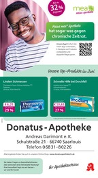 mea - meine apotheke Prospekt für Saarlouis: "Unsere Juni-Angebote", 4 Seiten, 01.06.2025 - 30.06.2025