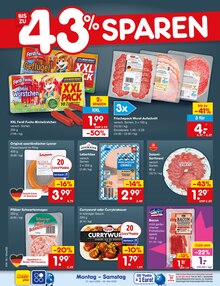 Wurst im Netto Marken-Discount Prospekt "Aktuelle Angebote" mit 69 Seiten (Karlsruhe)