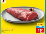 Aktuelle Rindfleisch Angebote bei Netto Marken-Discount in Mönchengladbach Aktuelles Falsches Filet vom Jungbullen Angebot bei Netto Marken-Discount in Mönchengladbach ab 1,19 €
