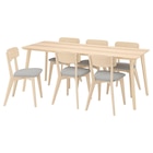 IKEA Berlin - Tisch und 6 Stühle Esche/Tallmyra weiß/schwarz Angebot im Prospekt Tisch und 6 Stühle Esche/Tallmyra weiß/schwarz bei IKEA im Berlin Prospekt für 498,94 €
