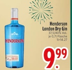 London Dry Gin Angebote von Henderson bei EDEKA Ravensburg für 9,99 €