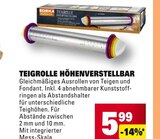 TEIGROLLE HÖHENVERSTELLBAR im Angebot bei Marktkauf in Fellbach TEIGROLLE HÖHENVERSTELLBAR Angebote von EDEKA bei Marktkauf Fellbach für 5,99 €