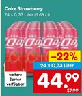 Aktuelle Coca Cola Angebote bei Netto Marken-Discount in Oranienburg Aktuelles Coke Strawberry Angebot bei Netto Marken-Discount in Oranienburg ab 44,99 €