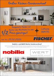 Möbel Fischer Prospekt für Forchheim: "Großer Küchen-Sonderverkauf", 1 Seite, 01.02.2026 - 28.02.2026