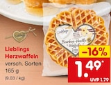 Herzwaffeln von Lieblings im aktuellen Netto Marken-Discount Prospekt für 1,49 €
