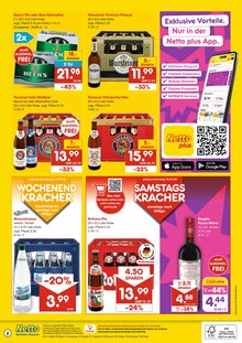 Bier im Netto Marken-Discount Prospekt "DER ORT, AN DEM DU IMMER AUSGEZEICHNETE PREISE FINDEST." mit 2 Seiten (Albstadt)