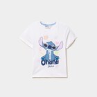 La Halle Honfleur - Promo T-shirt en coton manches courtes Stitch blanc fille Promo T-shirt en coton manches courtes Stitch blanc fille à 4,99 € dans le catalogue La Halle à Honfleur