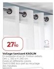 Voilage tamisant KAOLIN en promo chez Weldom Grasse à 27,90 €