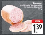 Aktuelle Wurst Angebote bei EDEKA in Chemnitz Aktuelles Winzervesper Angebot bei EDEKA in Chemnitz ab 1,39 €