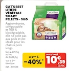 LITIÈRE VÉGÉTALE SMART PELLETS - 5KG - CAT'S BEST dans le catalogue Animalis