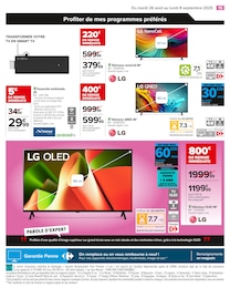 Prix et réduction LG dans le prospectus Carrefour en cours Offre LG dans le catalogue Carrefour du moment à la page 17