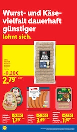 Lidl Bratwurst im Prospekt 
