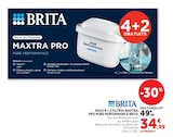 Pack 4 + 2 filtres maxtra pro pure performance - BRITA en promo chez Super U Pack 4 + 2 filtres maxtra pro pure performance - BRITA dans le catalogue Super U