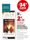 Chocolat Excellence Fusion - Lindt en promo chez U Express Charenton-le-Pont à 2,30 €
