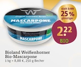 Bio-Mascarpone von Bioland Weißenhorner im aktuellen tegut Prospekt für 2,22 €