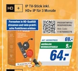 IP TV-Stick inkl. HD+ IP für 3 Monate bei expert im Prospekt "" für 64,00 €