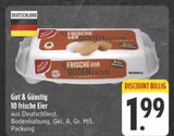 10 frische Eier Angebote von Gut & Günstig bei E center Erlangen für 1,99 €