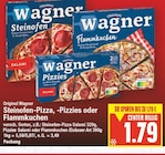 Steinofen-Pizza, Pizzies oder Flammkuchen von Orignal Wagner im aktuellen E center Prospekt