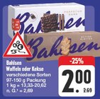 Waffeln oder Kekse Angebote von Bahlsen bei EDEKA Gera für 2,00 €