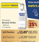 Vodka Angebote von Absolut bei Metro Brühl für 16,05 €