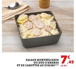 Salade Montbéliarde ou Duo d'ananas et de carottes au surimi en promo chez U Express Salade Montbéliarde ou Duo d'ananas et de carottes au surimi dans le catalogue U Express