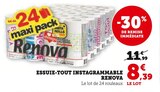 Essuie-tout instagrammable - RENOVA en promo chez Super U Essuie-tout instagrammable - RENOVA dans le catalogue Super U