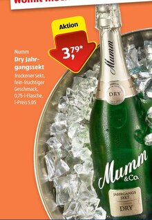 Dry Jahrgangssekt bei ALDI SÜD in Göppingen Dry Jahrgangssekt im Angebot bei ALDI SÜD Göppingen für 3,79 €