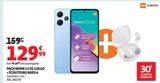 Pack Redmi 12 5G 128 Go + Écouteurs Buds 6 - XIAOMI - Auchan Hypermarché à Roubaix Pack Redmi 12 5G 128 Go + Écouteurs Buds 6 - XIAOMI en promo chez Auchan Hypermarché Roubaix à 129,99 €