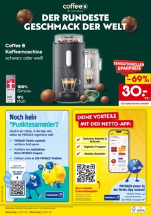 Kaffeevollautomat im Netto Marken-Discount Prospekt "Wiedereröffnung - 10% AUF ALLES." mit 6 Seiten (Koblenz)