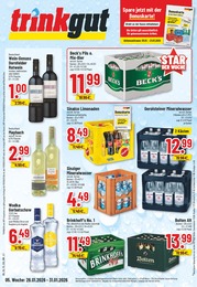 Aktueller Trinkgut GetrĂ€nkemĂ€rkte Prospekt fĂŒr Neuss 26.01.2026 - 31.01.2026 Trinkgut Prospekt fĂŒr Neuss mit 10 Seiten