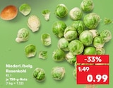 Kaufland Chorin - Niederl./belg. Rosenkohl Angebot im Prospekt Niederl./belg. Rosenkohl bei Kaufland im Chorin Prospekt für 0,99 €