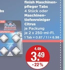Maschinenpfleger Tabs von finish im aktuellen V-Markt Prospekt für 3,49 €