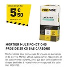 Mortier multifonctions 25 kg bas carbone à Tout Faire dans Montbazens