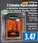 3 Schweine-Bauchschnitten in herzhafter Knoblauch-Kräuter-Marinade bei EDEKA im Lahnau Prospekt für 3,47 €
