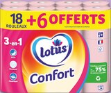Papier Hygiénique Confort Rose X18 - LOTUS en promo chez Intermarché Super Papier Hygiénique Confort Rose X18 - LOTUS dans le catalogue Intermarché Super
