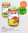 Bio-Junior Menü im Angebot bei tegut in Ansbach Bio-Junior Menü Angebote von HiPP bei tegut Ansbach für 1,69 €