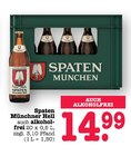 Münchner Hell im Angebot bei E center in Mannheim Münchner Hell Angebote von Spaten bei E center Mannheim für 14,99 €